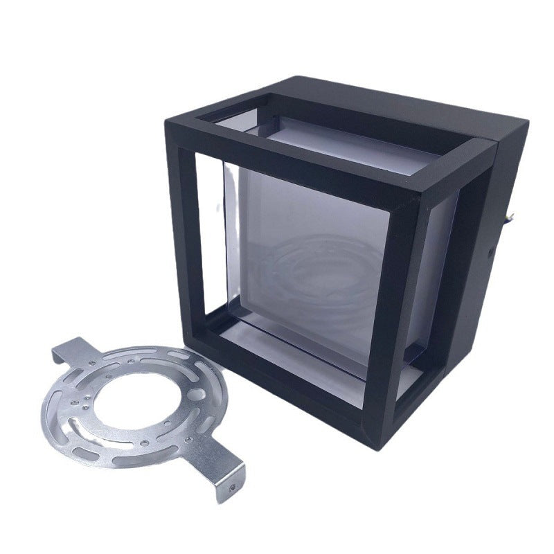 LumenSquare Waterproof LED Außenwandleuchte | Zeitloses Aluminium-Acryl Design | Garten- und Terrassenbeleuchtung