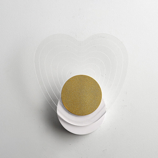 Luxoria Geo LED Wandleuchte | Goldenes Geometrisches Design | Acryl & Modern | Warmes Licht