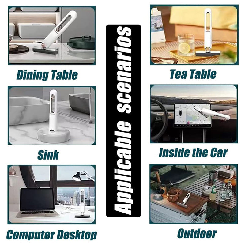 CleanBuddy Mini-Mopp | Handwaschbarer Schreibtischreiniger | Kompakt & Effizient | Perfekt für Zuhause & Büro