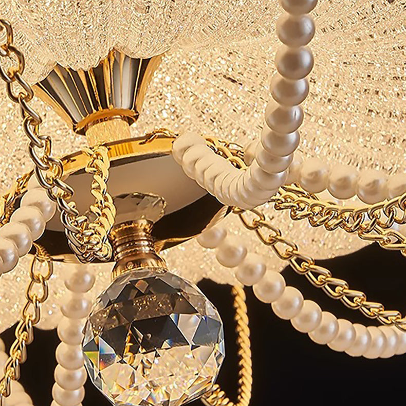 CrownLume Crystal LED Deckenleuchte | Dimmbar | Art Deco Stil | Elegante Schlafzimmer Beleuchtung