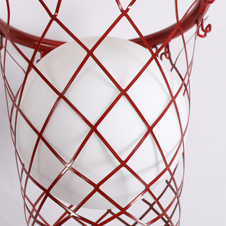 Slamora Kinder Wandleuchte | Basketballkorb Design | Glas & Metall | Art Déco Stil | Schlafzimmerlicht