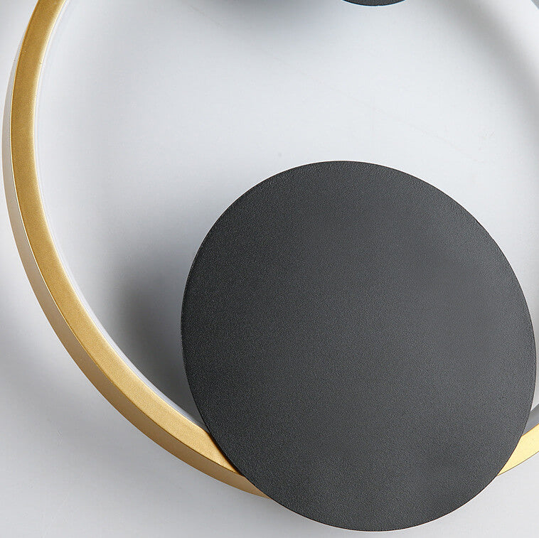 Arctuvo LED Wandleuchte | Modernes Oval- & Ringdesign | Minimalistische Wandlampe | Dimmbar