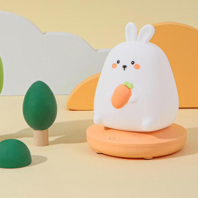 Luminio PalsTier Nachtlicht | Kreatives Silikondesign | Wiederaufladbar via USB | Deko-Tischlampe für Kinder