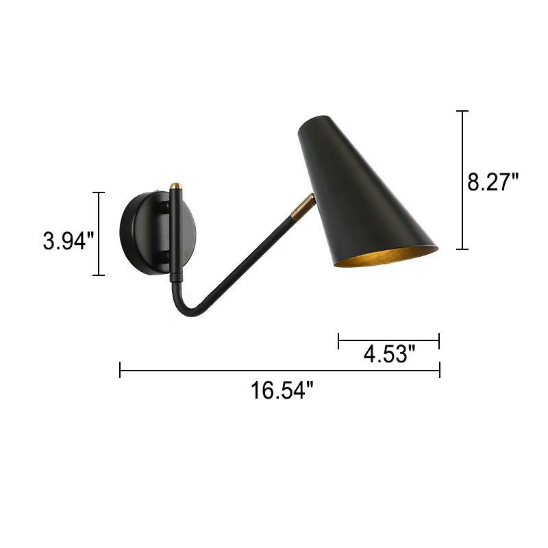 LioraFlex Drehbare Wandlampe | Nordic Design | Minimalistisch | Schwarz, Weiß oder Gold | Wandleuchte für Zuhause