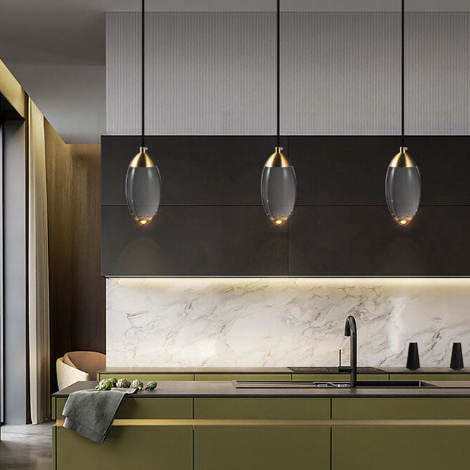 LustreVine Kristall Pendelleuchte | Tropfenform | LED-Lampe mit Kristall | Moderne Beleuchtung für Wohn- und Esszimmer