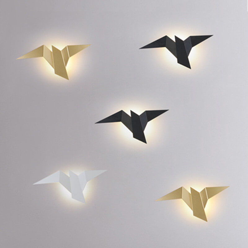 SkyWing Moderne LED Wandleuchte | Fliegender Vogel | 1-flammig | Kreatives Design | Deko für Zuhause