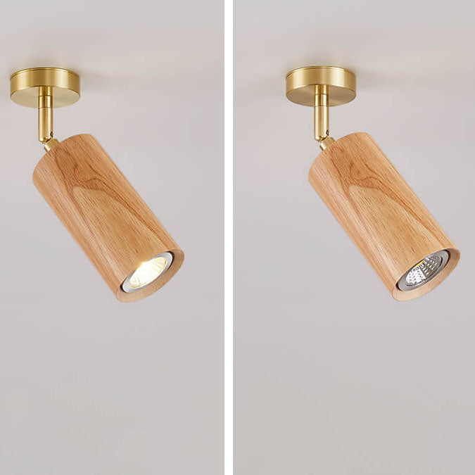 LumiSpot Nordic Design LED Deckenleuchte | Minimalistisches Holz-Design | Energieeffizient | Modernes Wohnambiente