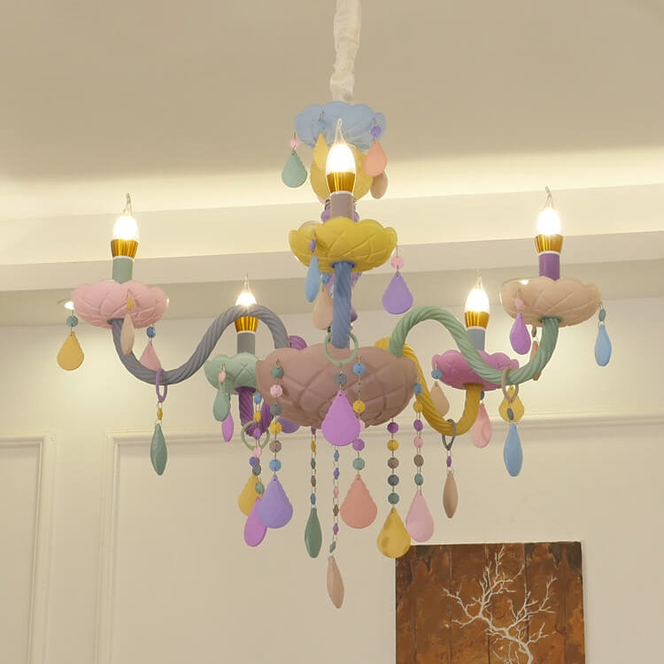 LumiÉtoile Kinder Kronleuchter | Moderner Candelabra-Stil | Kristallglas | 5-15 Lichter