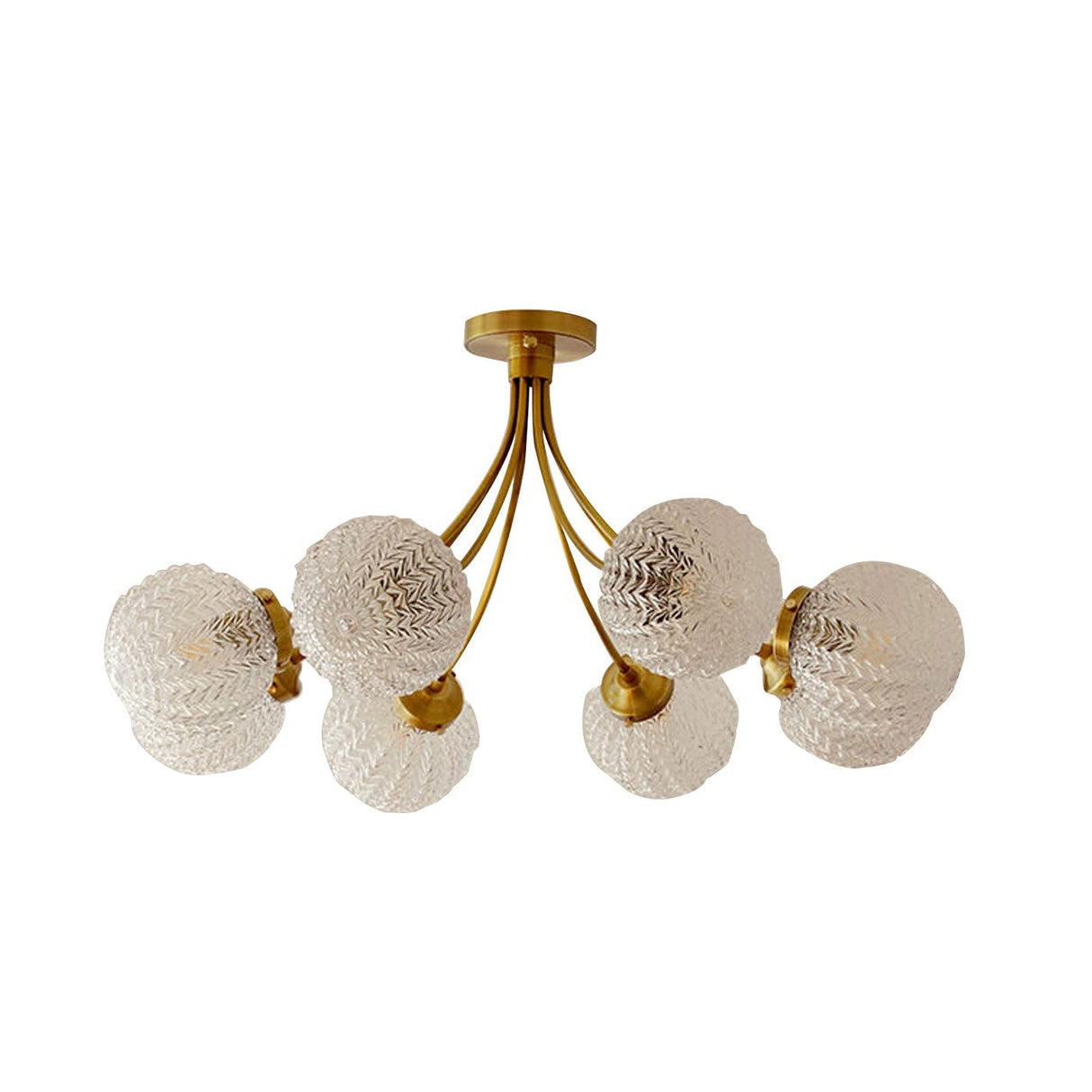 Astriona Sphere LED Deckenleuchte | Sphärische Glaslampenschirme | 6/8 Flammen | Flush Mount