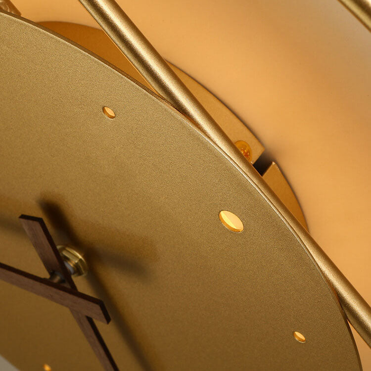 ChronoLume LED Wandleuchte | Modernes Nordic Design | Kreative Uhr & Licht Kombination | Wandlampe in Schwarz & Gold