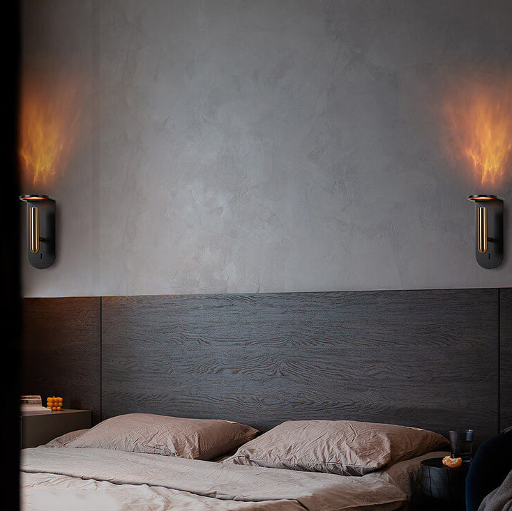 IgnisGlow Industrielle LED Wandlampe | Rotierbar & Verstellbar | Kreative Licht- & Schatteneffekte