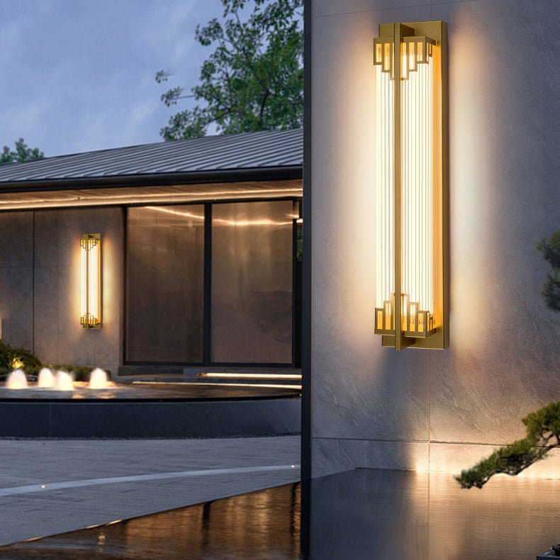 LumaRay Waterproof LED Wandleuchte | Edelstahl Glas | Rechteckig | Außenbeleuchtung Terrasse