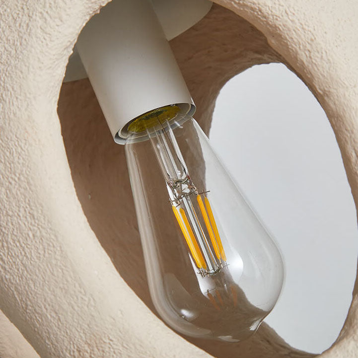 Resinoid Wabi-Sabi Pendelleuchte | Geometrisches Kreisdesign | Japanischer Stil | Einzigartige Beleuchtung