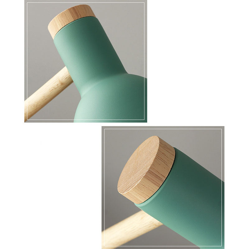 ArcLume Nordic Tischlampe | Halbkreisförmiger Schirm | Holzfuß | Leselampe & Deko