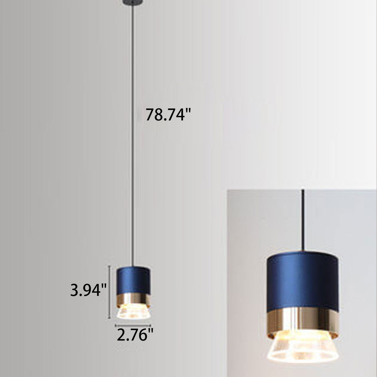 Lumosfera Nordic LED Pendelleuchte | Zylindrisches Design | Aluminium & Acryl | Warmes oder Weißes Licht