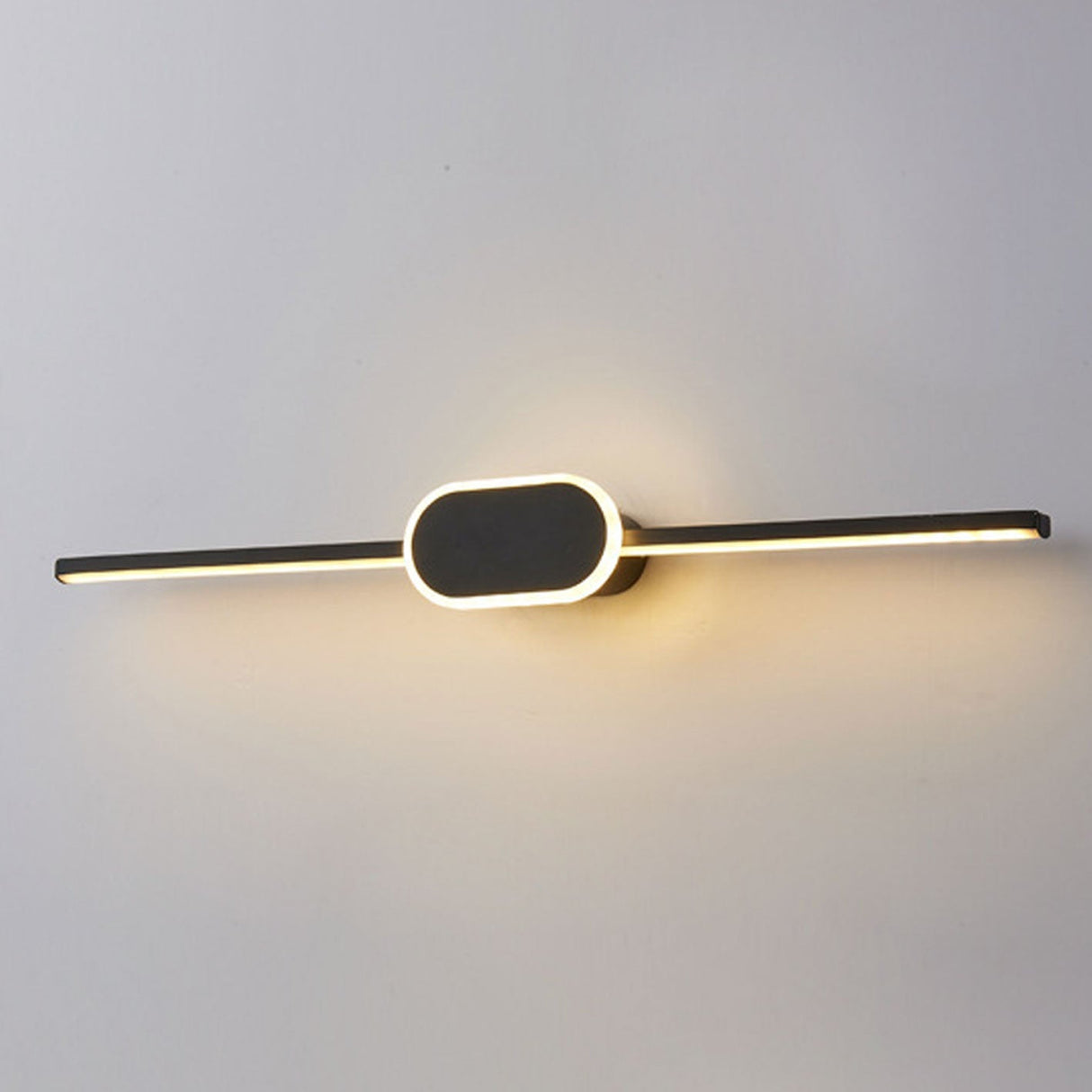 NovaBeam LED Wandleuchte | Minimalistisches Design | Ovaler Sockel | Dimmbar | Badezimmer- & Wohnbeleuchtung