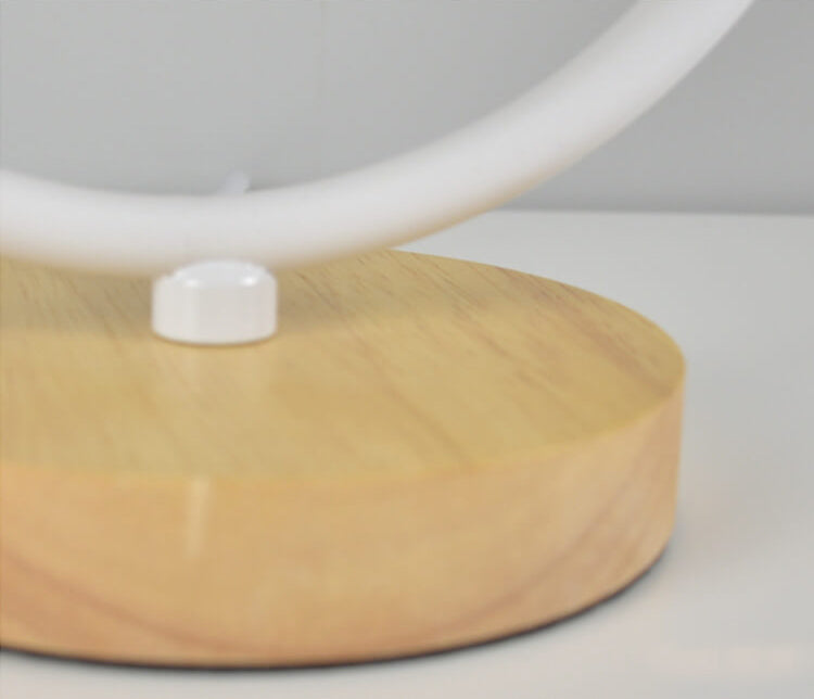 LinoLux Nordic Tischlampe | Dimmbar | Leinenschirm | LED Beleuchtung für Zuhause