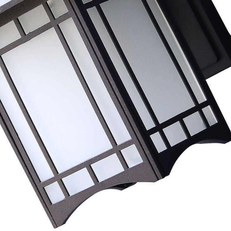 Pavilor Solar Wandlampe | Wasserdicht | Aluminium | Chinesischer Pavillon Stil