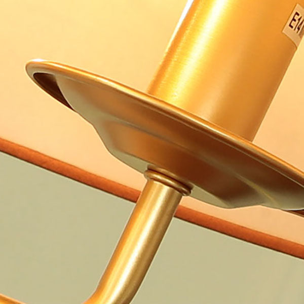 AetherGlow Vintage Design Pendelleuchte | 4-Licht | Klassisches Eisen & Stoff | Für Esszimmer & Wohnzimmer