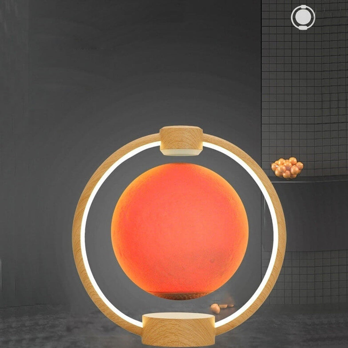 LunarMagix LED Schreibtischlampe | Maglev Mond-Design | Farbwechsel-Nachtlicht | Dekorative Beleuchtung