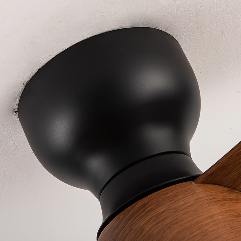 FantasiaWind Wooden LED Ceiling Fan | Modern Design | Schlafzimmer Ventilator mit LED-Licht | Deckenventilator mit Fernbedienung