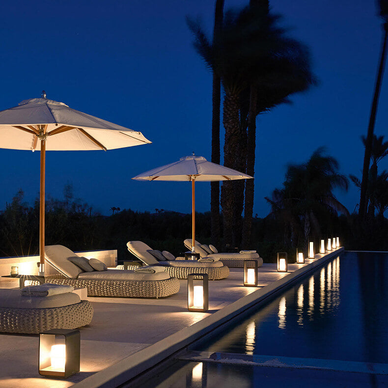 LumiSquare LED Gartenleuchte | Minimalistisches Design | Edelstahlrahmen | Wetterfest | Für Außenbereiche und Terrassen