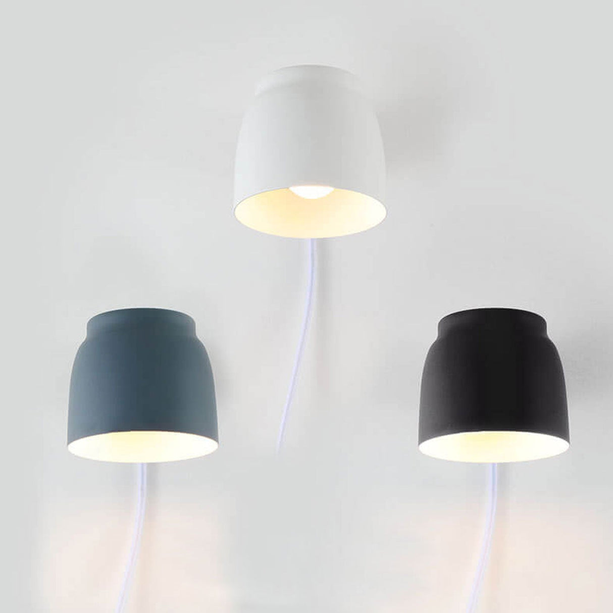 LumaTube Nordic Wandlampe | Drehbares Zylinderdetail | Minimalistisches Design | LED Wandleuchte