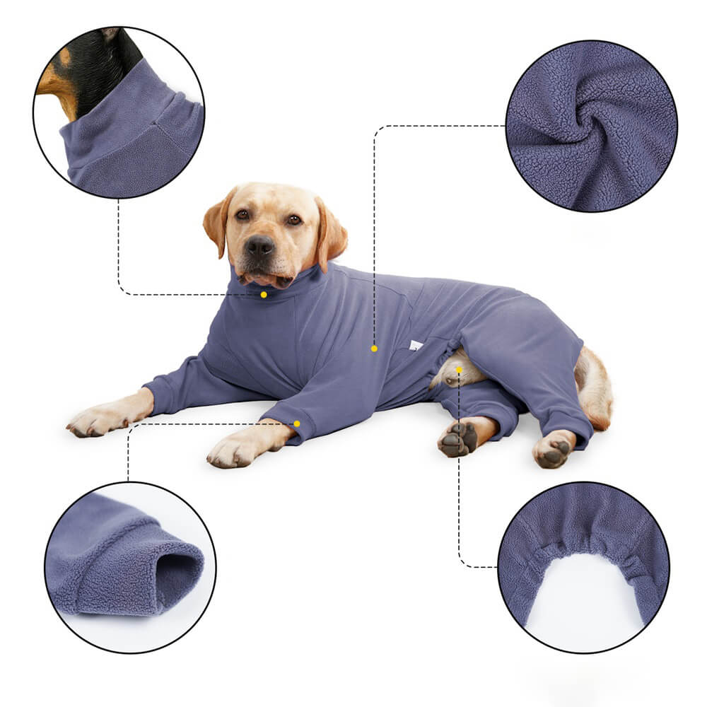 SnugTail Fleece Hundepyjamas | Kuschelige Schlafbekleidung | Für Große Hunde | Komfortabel und Warm
