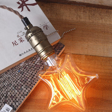 GlowForge Retro Pendelleuchte | Einflammig | Vintage Design in 3 Formen | Deko-Lampe für Zuhause