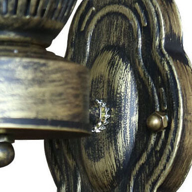 KeroLux Retro Wandleuchte | 1-Licht | Vintage-Stil | Milchglas | Knisterglas | Deko für Zuhause