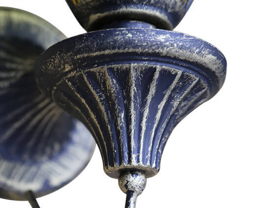 Lantivo Retro Kerosin Antike Wandleuchte | 1-Licht Design | Glaslampenschirm | Vintage Beleuchtung für Wohnräume