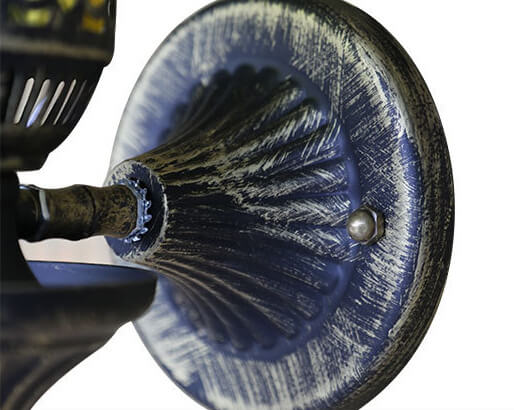 Lantivo Retro Kerosin Antike Wandleuchte | 1-Licht Design | Glaslampenschirm | Vintage Beleuchtung für Wohnräume