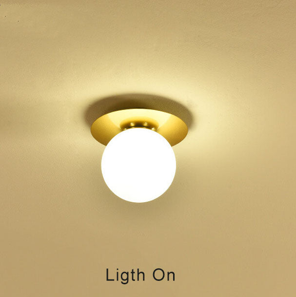 GlobeLux 1-Licht Deckenleuchte | Modernes Design | Klarer oder Weißer Lampenschirm