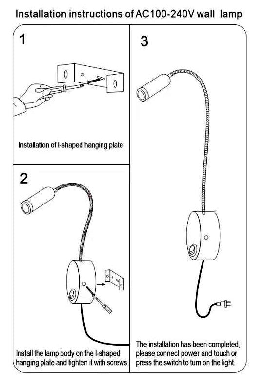 Flexora Moderne LED Leselampe | Rotierbares Wandspotlight | Flexibler Arm | Perfekt für Schlafzimmer & Büros