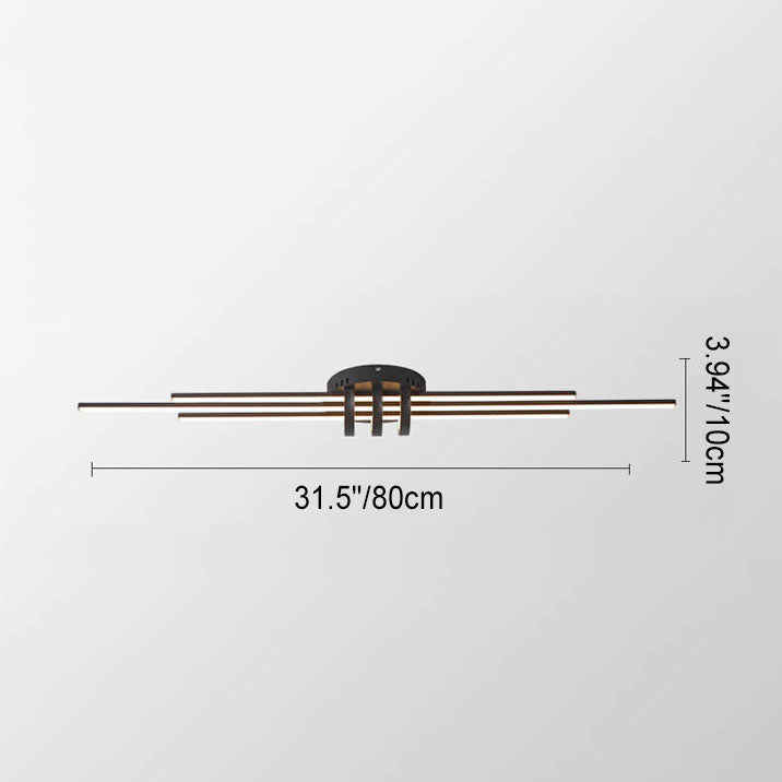 Lumineo LineaFlush Deckenleuchte | Modernes Design | Minimalistisch | LED | Dimmbare Beleuchtung