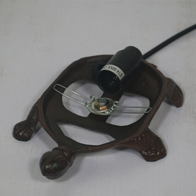 TurtleGlow Tiffany-Stil Schildkrötenlampe | Handgefertigte Glas-Tischleuchte | Stimmungslicht | Nachtlicht | Dekoratives Wohnaccessoire