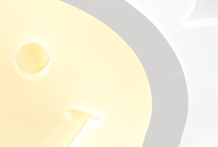 SunnyGlow Smiley LED Deckenleuchte | Cartoon Design | Warm- & Weißlicht | Dimmbar | Kinderzimmer