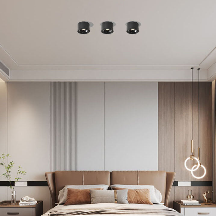 SpotLite Moderne Runde LED Deckenstrahler | Minimalistisches Design | Verstellbar | Flush Mount Beleuchtung