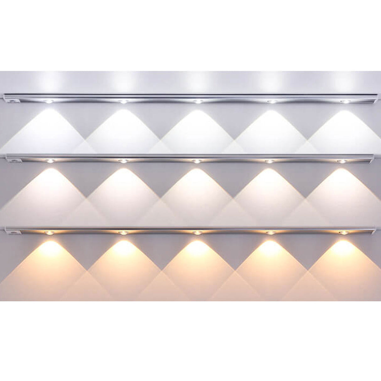 GlowWave Smart LED Lichtleiste | Ultradünn | Bewegungssensor | Wiederaufladbar | Verschiedene Größen