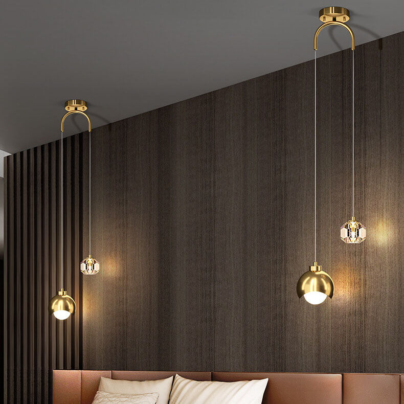 AstraLux Island LED Pendelleuchte | Modern | Luxus Design | Eisen und Messing | Deko für Zuhause