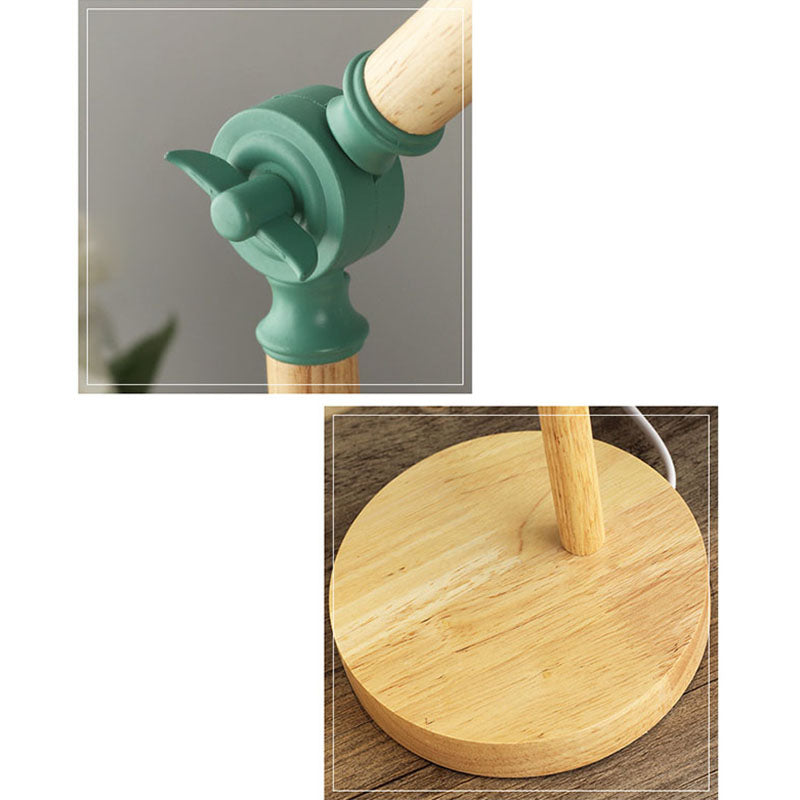 ArcLume Nordic Tischlampe | Halbkreisförmiger Schirm | Holzfuß | Leselampe & Deko