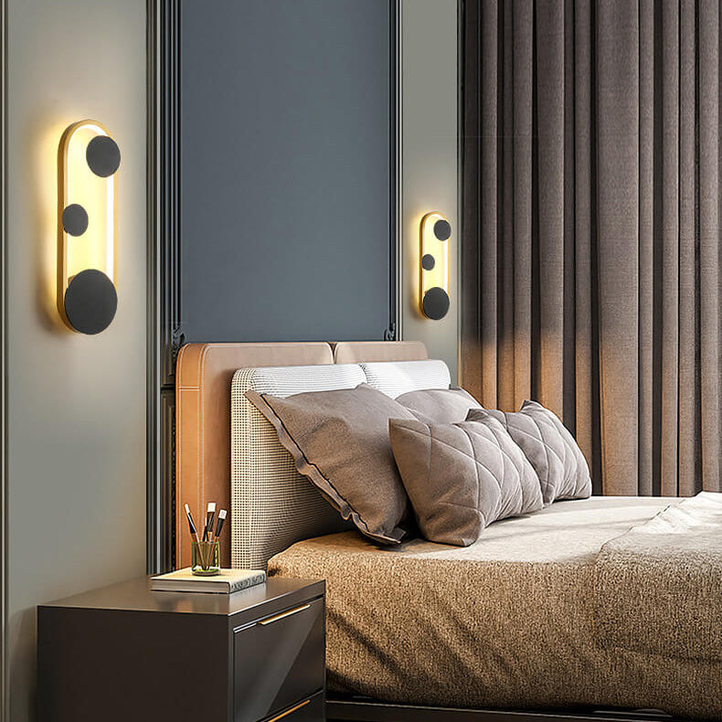 Arctuvo LED Wandleuchte | Modernes Oval- & Ringdesign | Minimalistische Wandlampe | Dimmbar