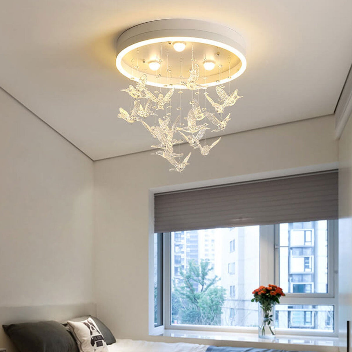 Birdella LED Deckenleuchte | Modernes Design | Cartoon-Vögel & Rockmotive | Dimmbares Licht