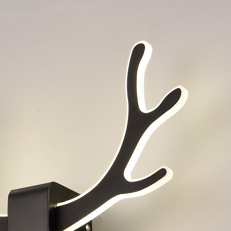 LumiAntler LED Wandleuchte | Nordisches Geweihdesign | Modernes Acryl | Warmes & Kaltes Licht | Kreative Wandlampe