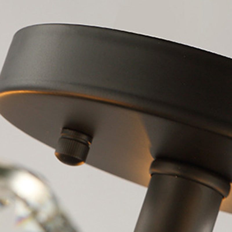 BranChic Deckenleuchte | Europäisches Design | Kristalläste | 4-6 Lichter | Stilvoll für Wohnzimmer