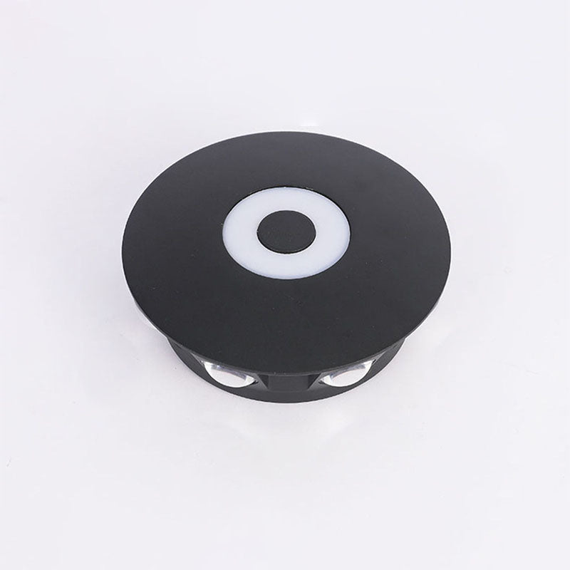 LumaNest LED Wandleuchte im skandinavischen Stil | Aluminium Rundschirm | Wetterfest für Außenbereich & Terrasse