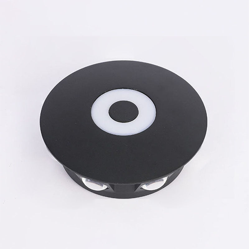 LumaNest LED Wandleuchte im skandinavischen Stil | Aluminium Rundschirm | Wetterfest für Außenbereich & Terrasse