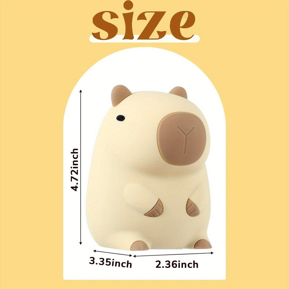 SnuggleLume Squishy LED Nachtlicht | Dimmbar & Wiederaufladbar | Touch-Tierlampe für Kinderzimmer & Schlafzimmer