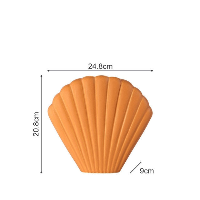 Shellora Schalenbasis Blumenvase | Stilvolle Dekoration | Elegantes Wohnaccessoire