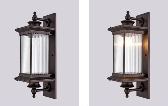 LuxeGuard Outdoor Wandlampe | Retro Rechteckiges Design | Wasserdicht | Perfekte Beleuchtung für Außenbereiche